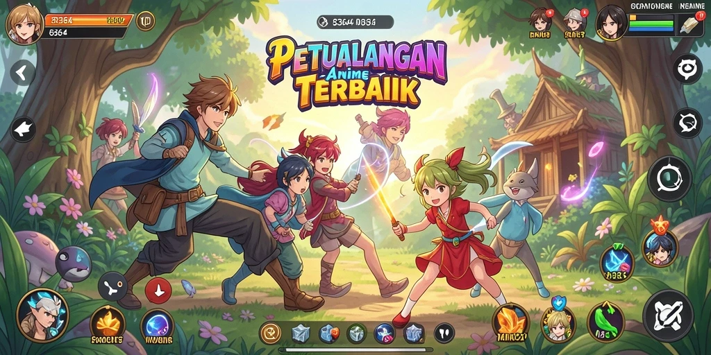 Screenshot utama 8364 menampilkan aksi seru dalam dunia Anime.