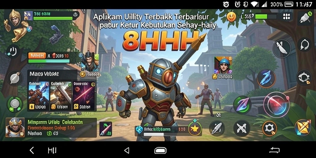 Tampilan antarmuka pengguna 8HHH yang intuitif dan ramah.