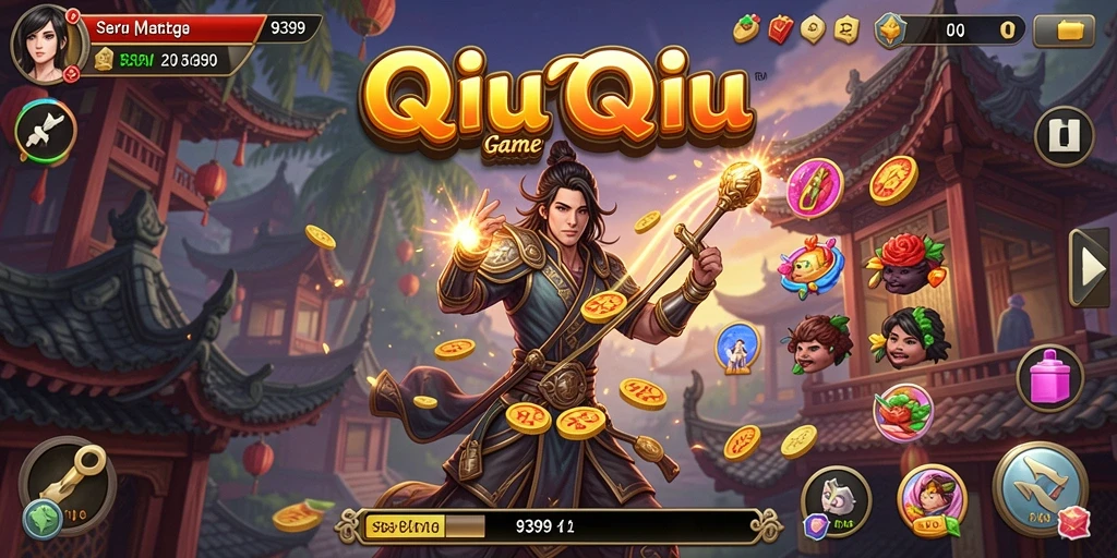 Gameplay seru dari game QiuQiu 9399.