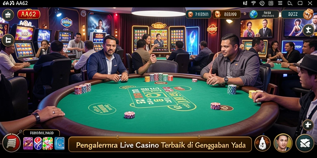 Tampilan gameplay Live Casino yang menarik dan interaktif.