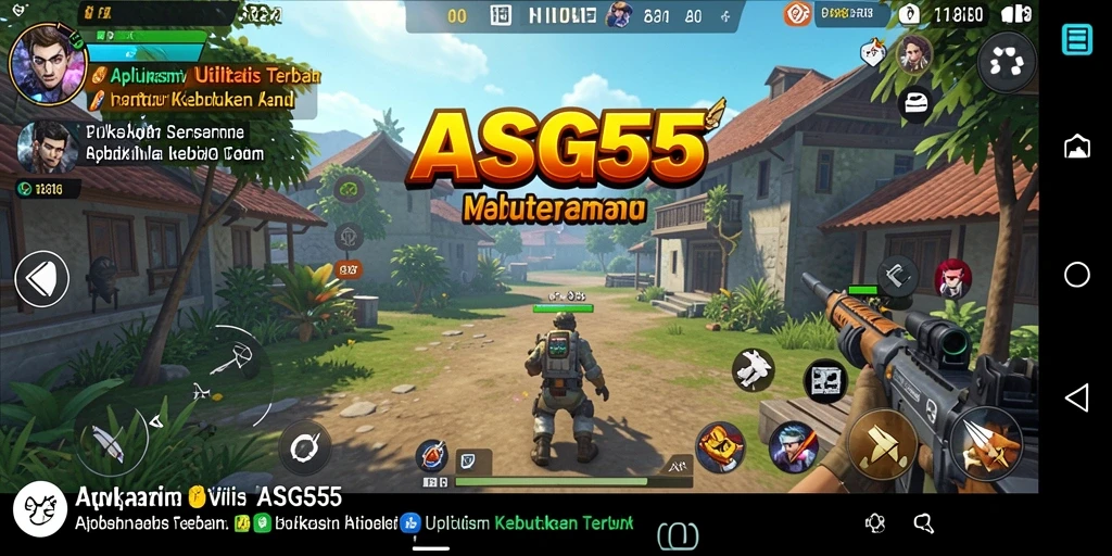 Tampilan antarmuka ASG55 yang ramah pengguna.