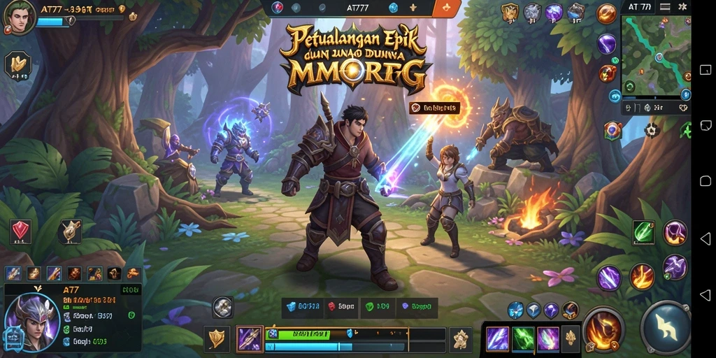 Tangkapan layar AT777 memperlihatkan pertarungan seru dan grafis menawan dari gameplay.
