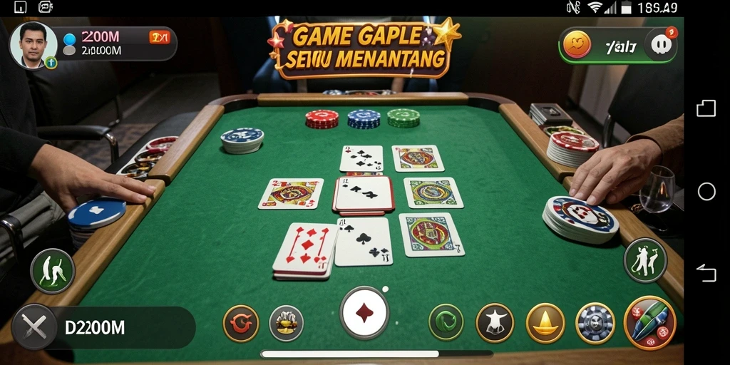 Tampilan menarik dari gameplay D200M yang seru dan penuh tantangan.