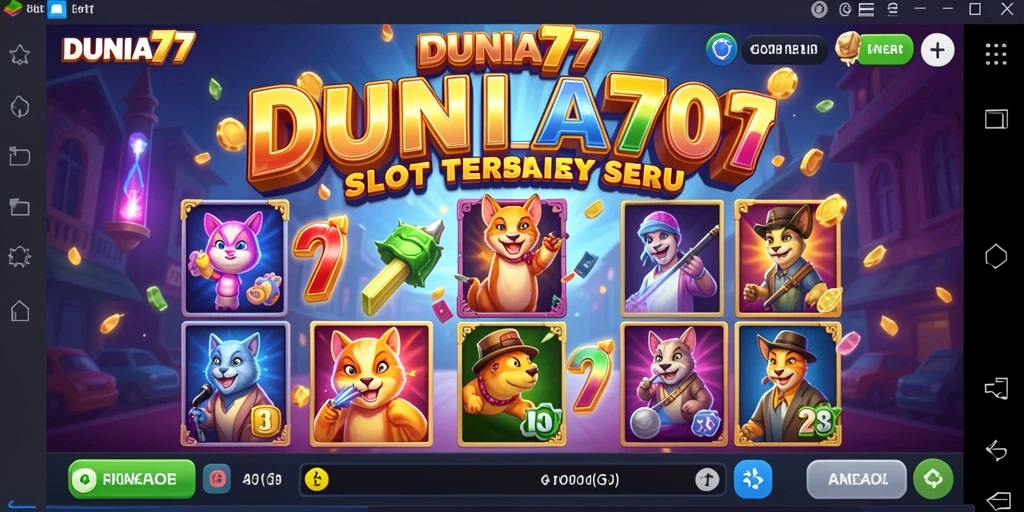 Tampilan gameplay seru dari game Slot DUNIA77.