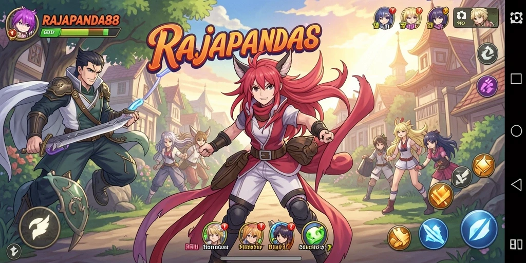 Gameplay menarik dari RAJAPANDA88 yang penuh warna dan karakter.