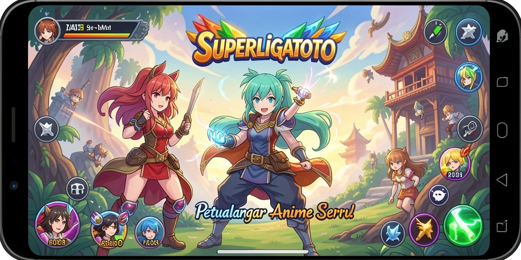 Screenshot gameplay SUPERLIGATOTO yang seru dan menarik.