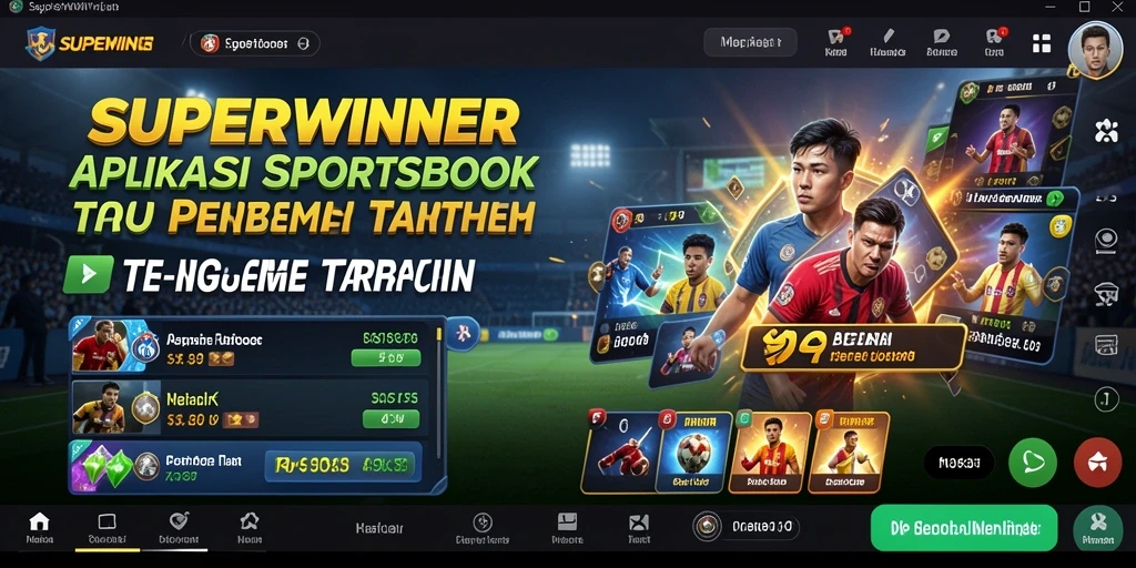 Tampilan menarik dan interaktif dari gameplay Sportsbook