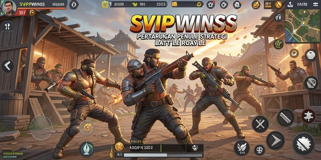 Tampilan menegangkan dari gameplay SVIPWINS dalam pertarungan Battle Royale.