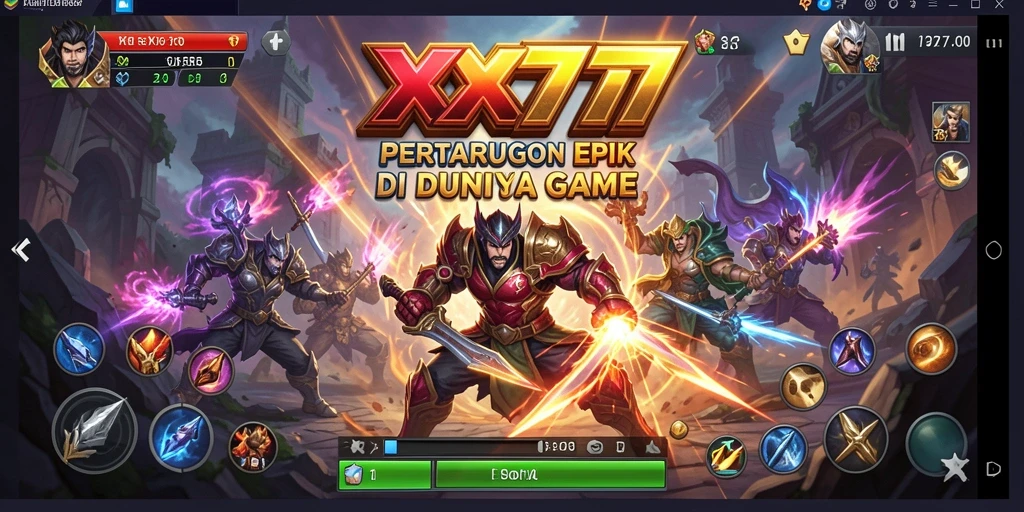 Tampilan gameplay seru dan penuh aksi dari XXX777.